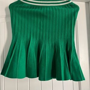 Vibrant Green A-Line Skirt